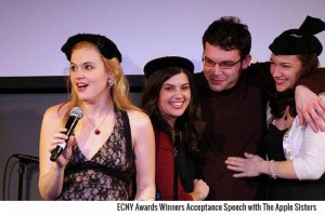 ECNY Awards Winners Acceptance Speech with The Apple Sisters