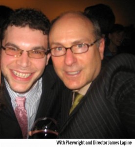 With playwright and director James Lapine